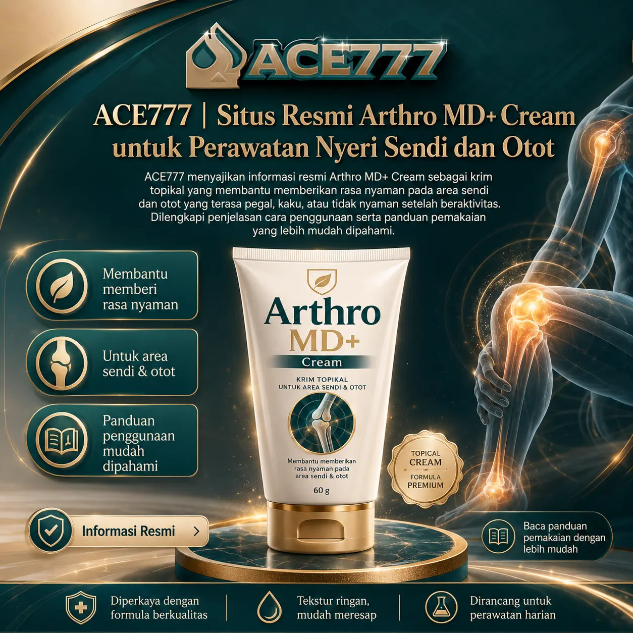 ACE777 | Situs Resmi Arthro MD+ Cream untuk Perawatan Nyeri Sendi dan Otot - WooCommerce eCommerce